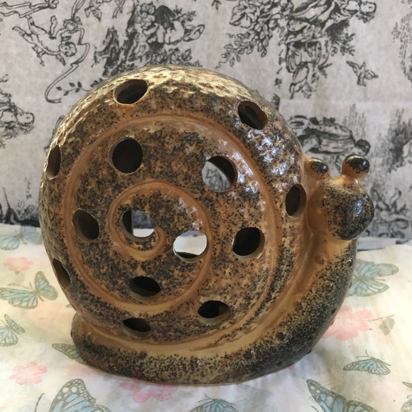 unknown Other - garden snail tea light holder